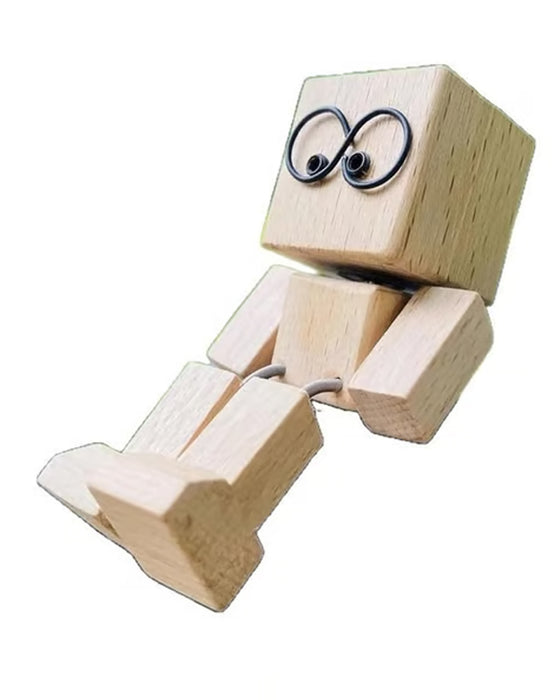 Houten Figuur Charmant Wiebelende Beentjes Klein