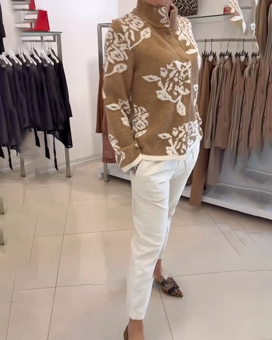 Cardigan Mode Coltrui Jacquard