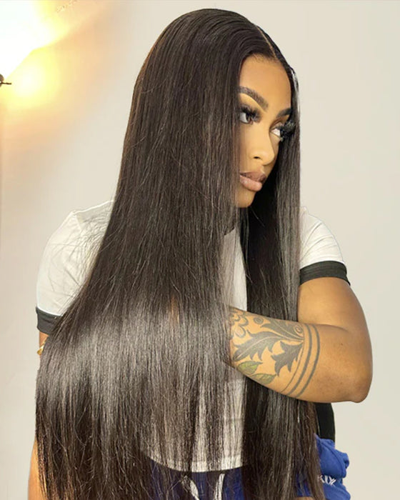 Pruiken Pre Silky Straight Easy Wear Go Glueless