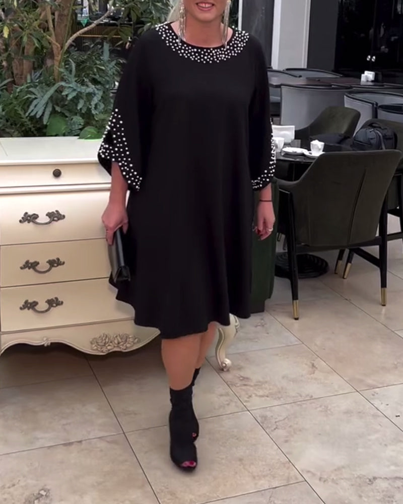 Jurk mode kralen los plus size