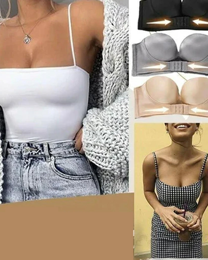 Strapless bh met gesp aan de voorkant