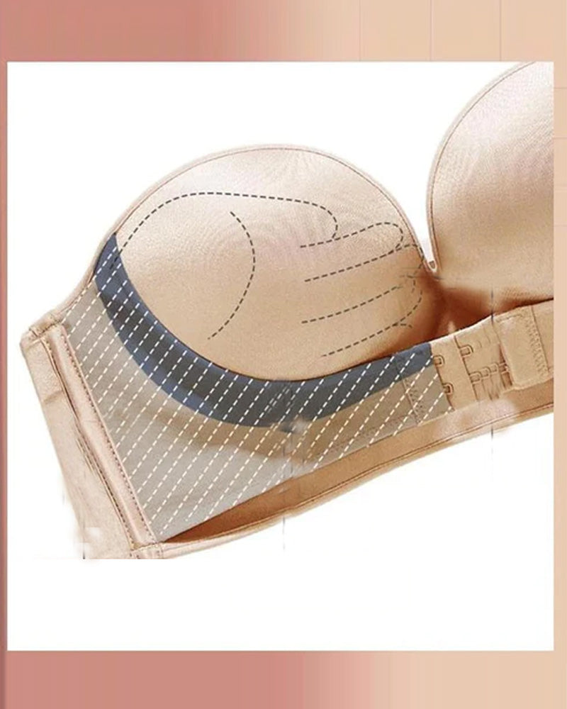 Strapless bh met gesp aan de voorkant