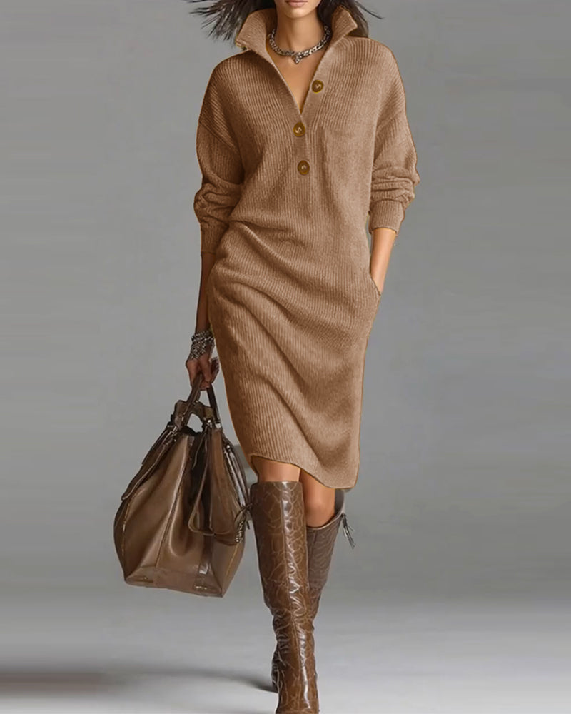 Truijurk casual effen kleur herfst en winter