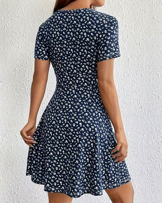 Jurk Bloemen V-Hals Casual