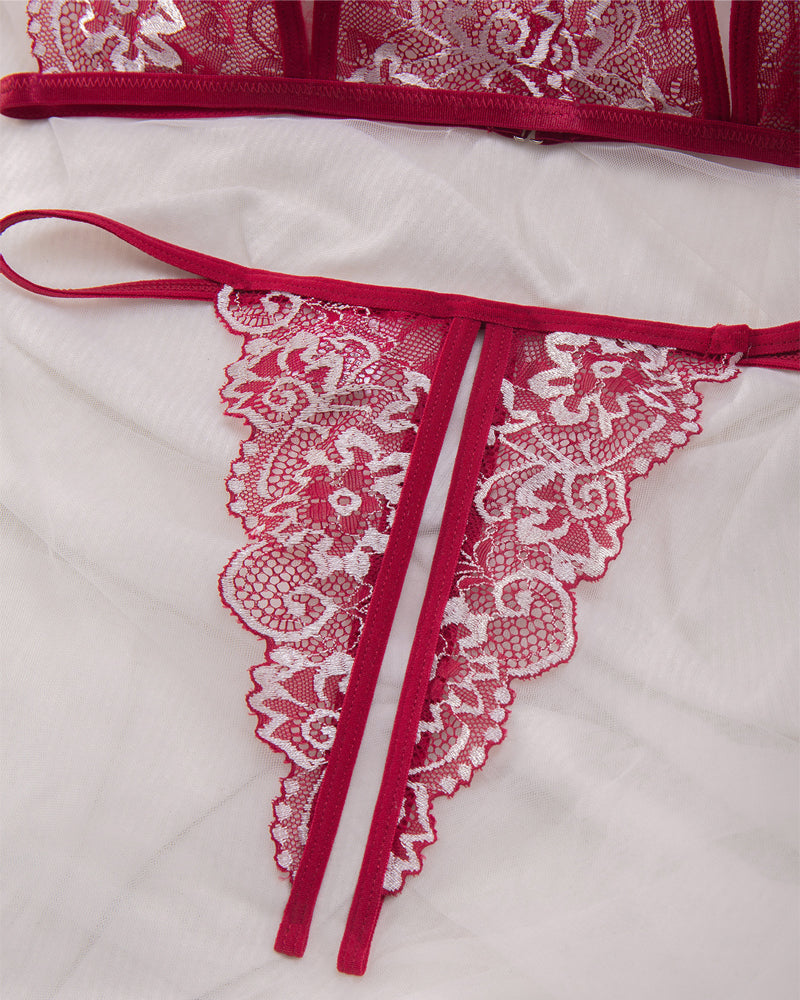 Sexy Doorzichtige Kantlingerie