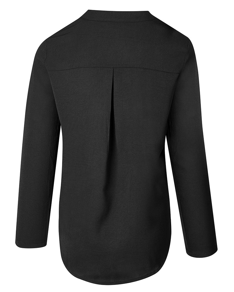 Casual top met knopen en pailletten