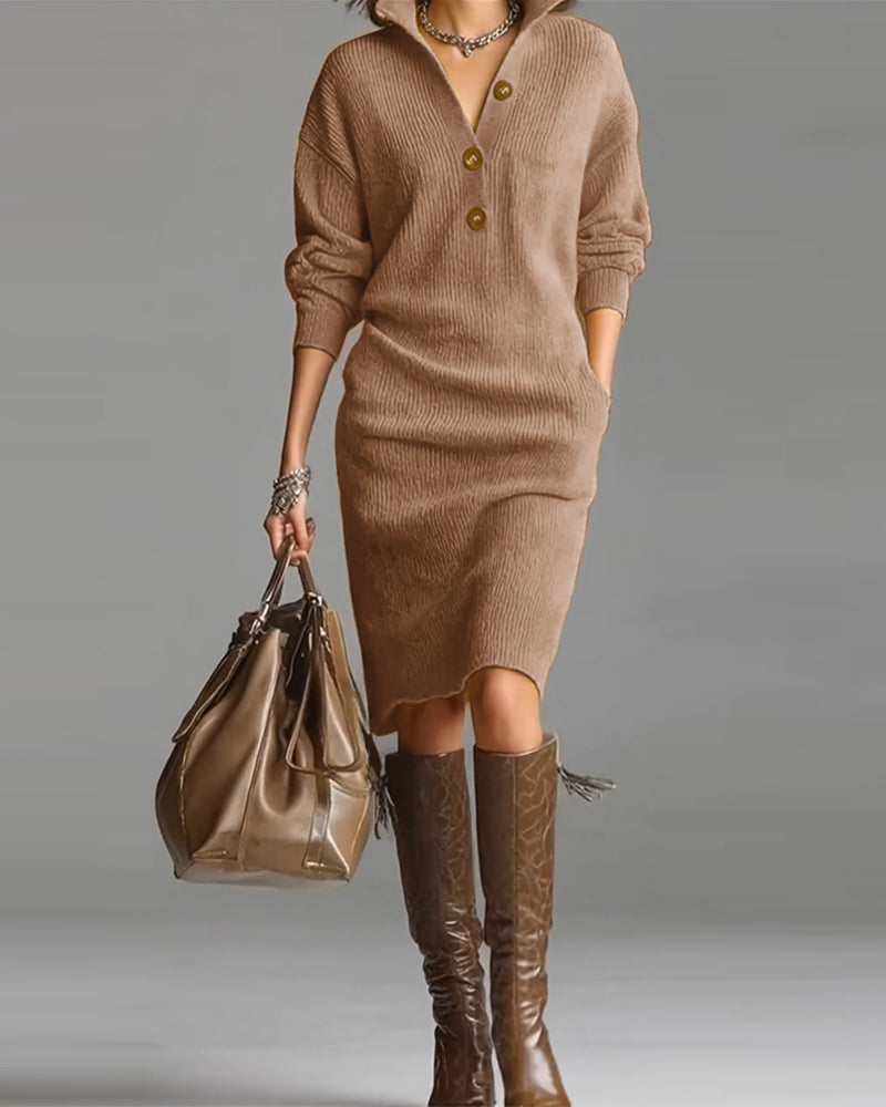 Truijurk casual effen kleur herfst en winter