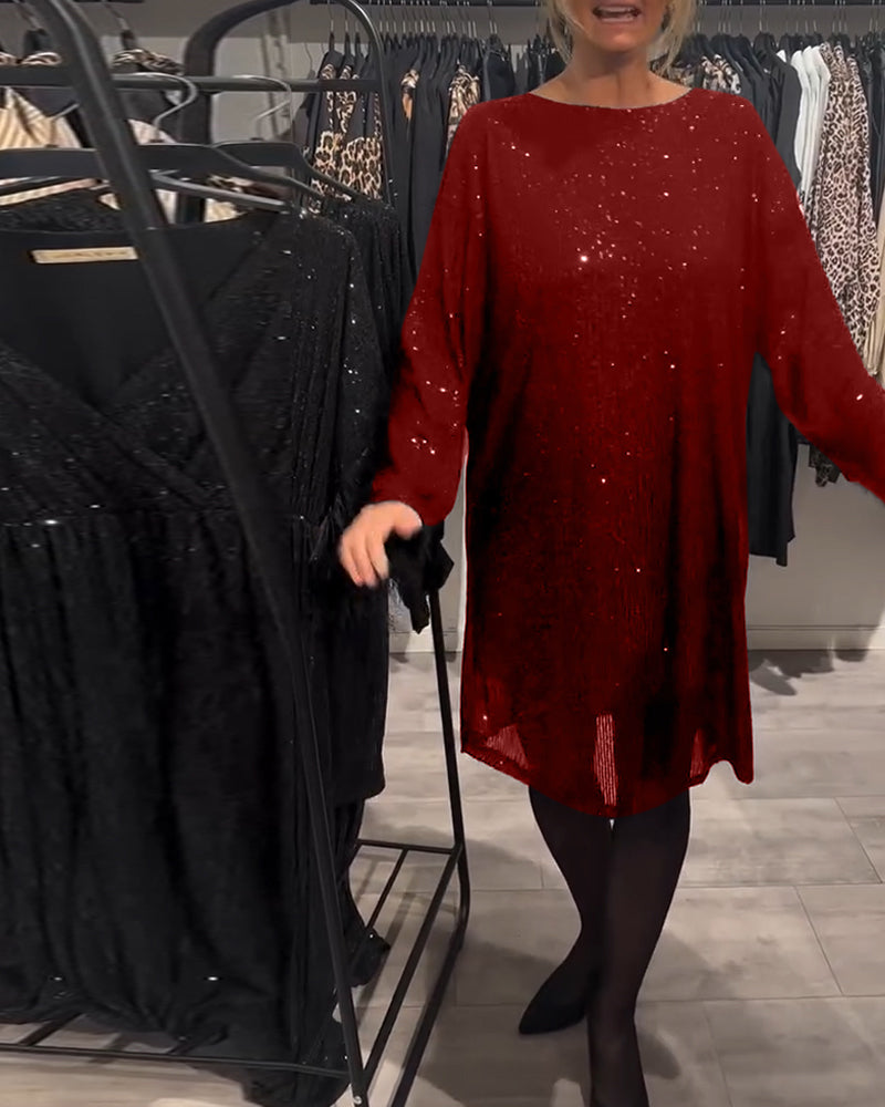 Jurk Met Elegante Rugloze Strappy Pailletten