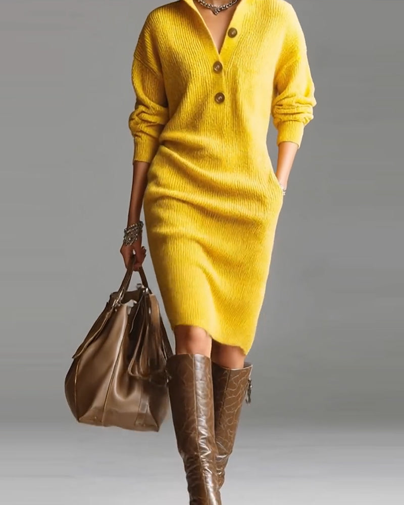 Truijurk casual effen kleur herfst en winter