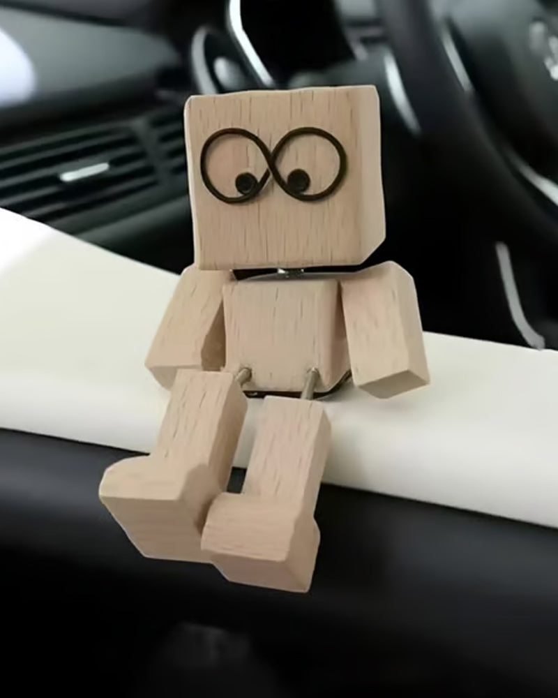 Houten Figuur Charmant Wiebelende Beentjes Klein