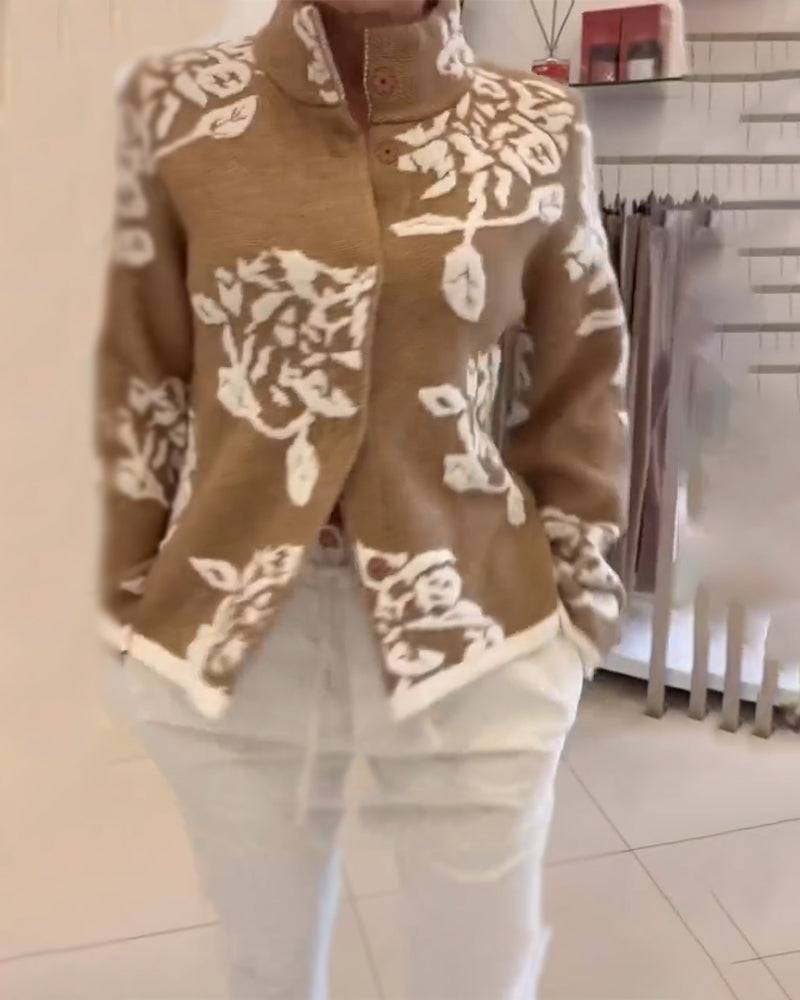 Cardigan Mode Coltrui Jacquard