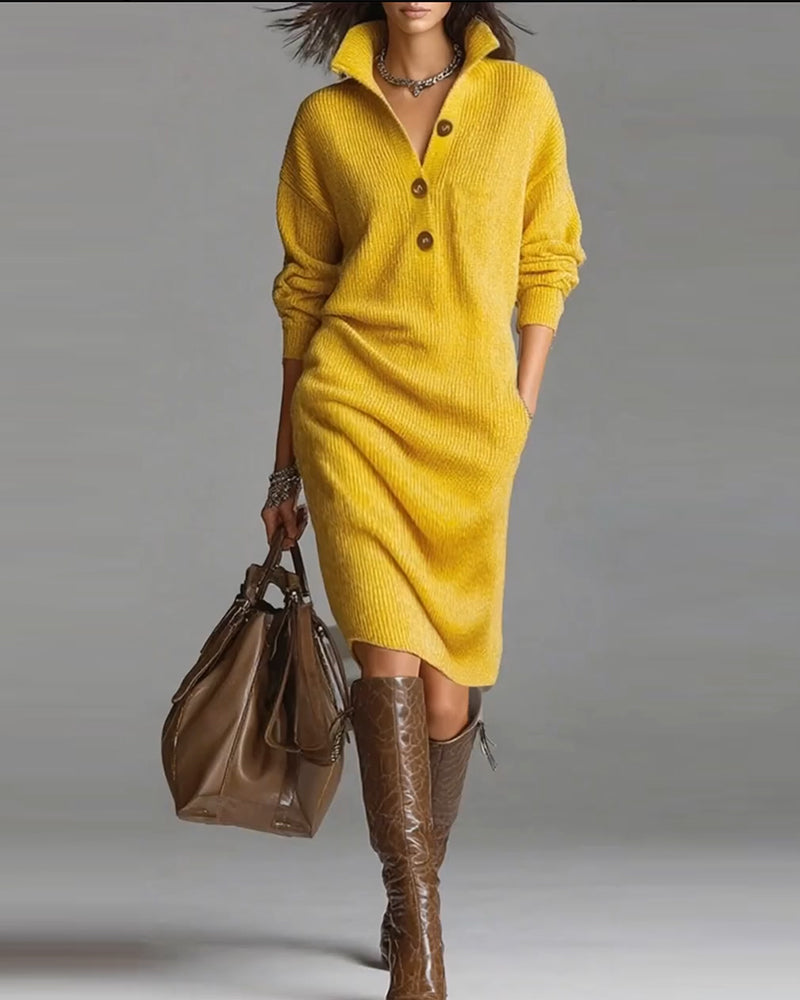 Truijurk casual effen kleur herfst en winter