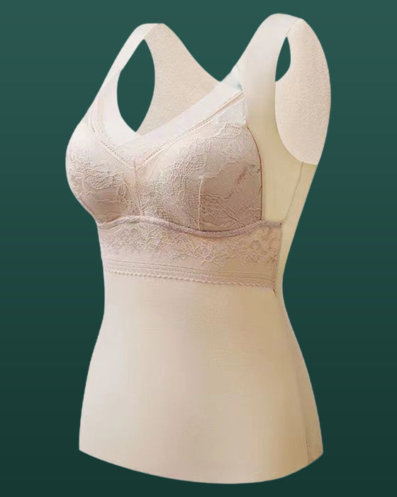 Onderkant Kant Thermisch Vest Met Borstkussens