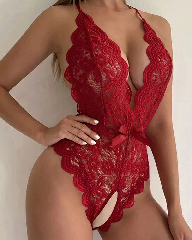 Halterneck Kantbodysuit