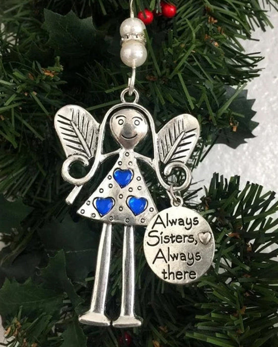 Gekke mooie vrienden voor altijd - kerstcadeau met engelornament