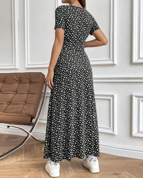 Jurk Sexy Elegant Bedrukt