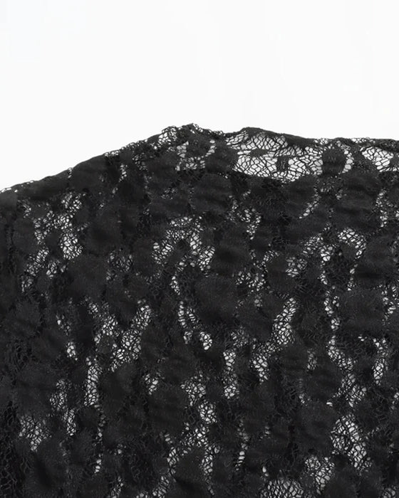 Bodysuit Ronde Hals Lange Mouw Kant
