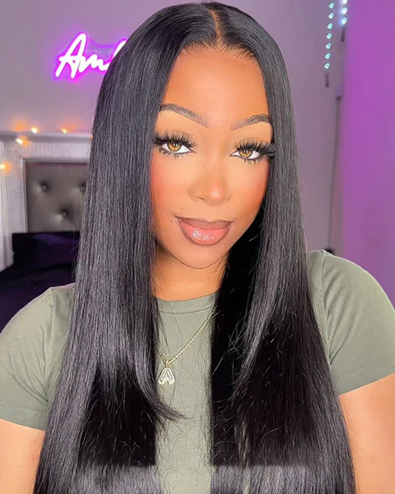Pruiken Pre Silky Straight Easy Wear Go Glueless