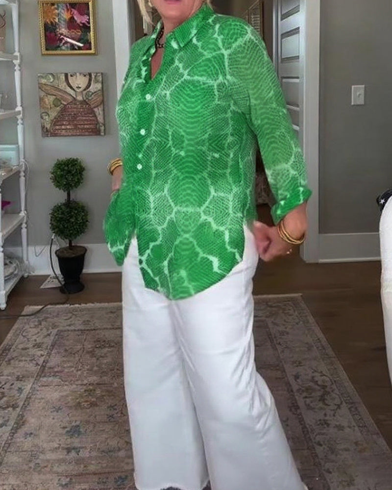 Blouse Met Knopjes En Getextureerd Kenmerken