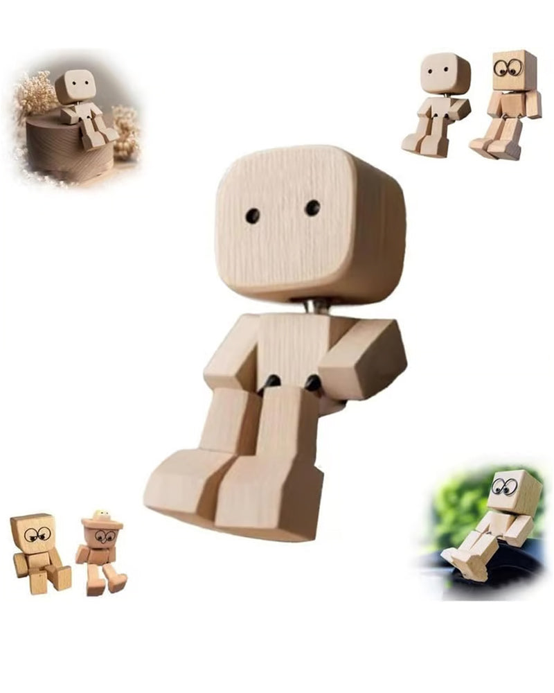 Houten Figuur Charmant Wiebelende Beentjes Klein