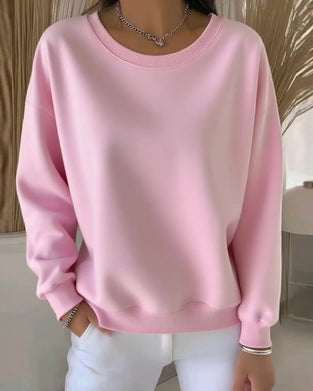 Hoodie Casual Effen Kleur