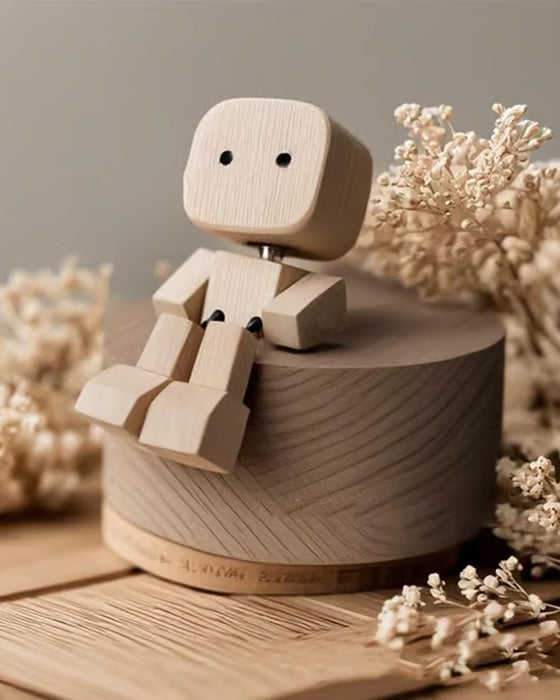 Houten Figuur Charmant Wiebelende Beentjes Klein