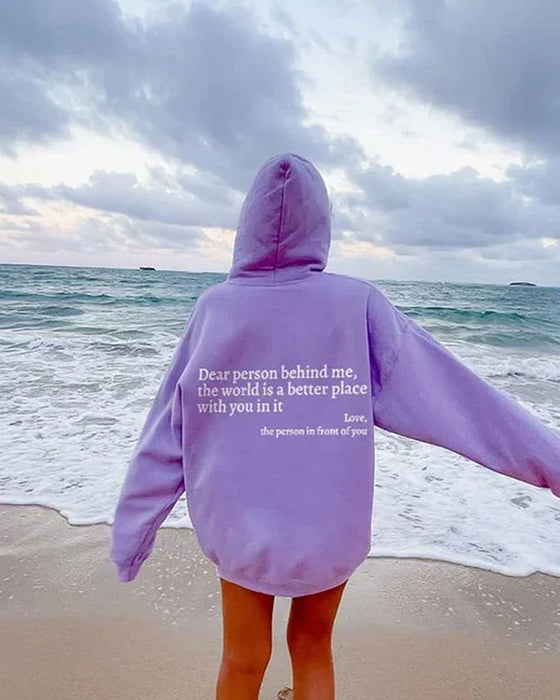 Sweatshirt met 'Beste Persoon Achter Mij'