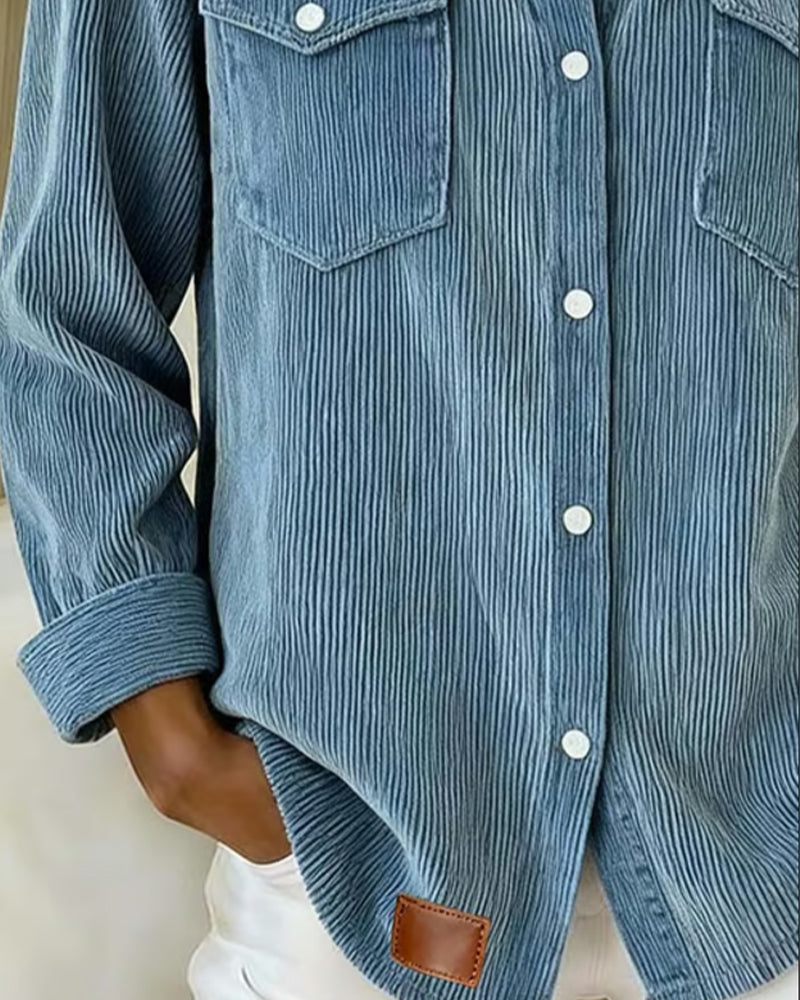 Langmouwig Overhemd Met Revers En Knoopsluiting