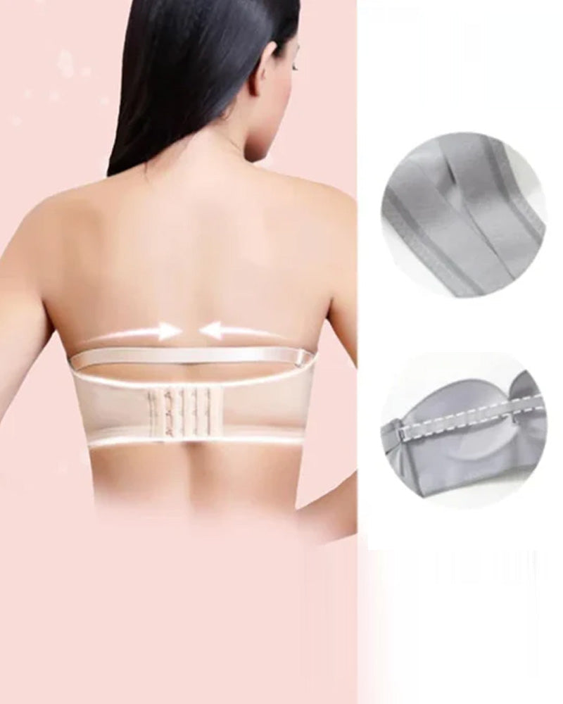 Strapless bh met gesp aan de voorkant