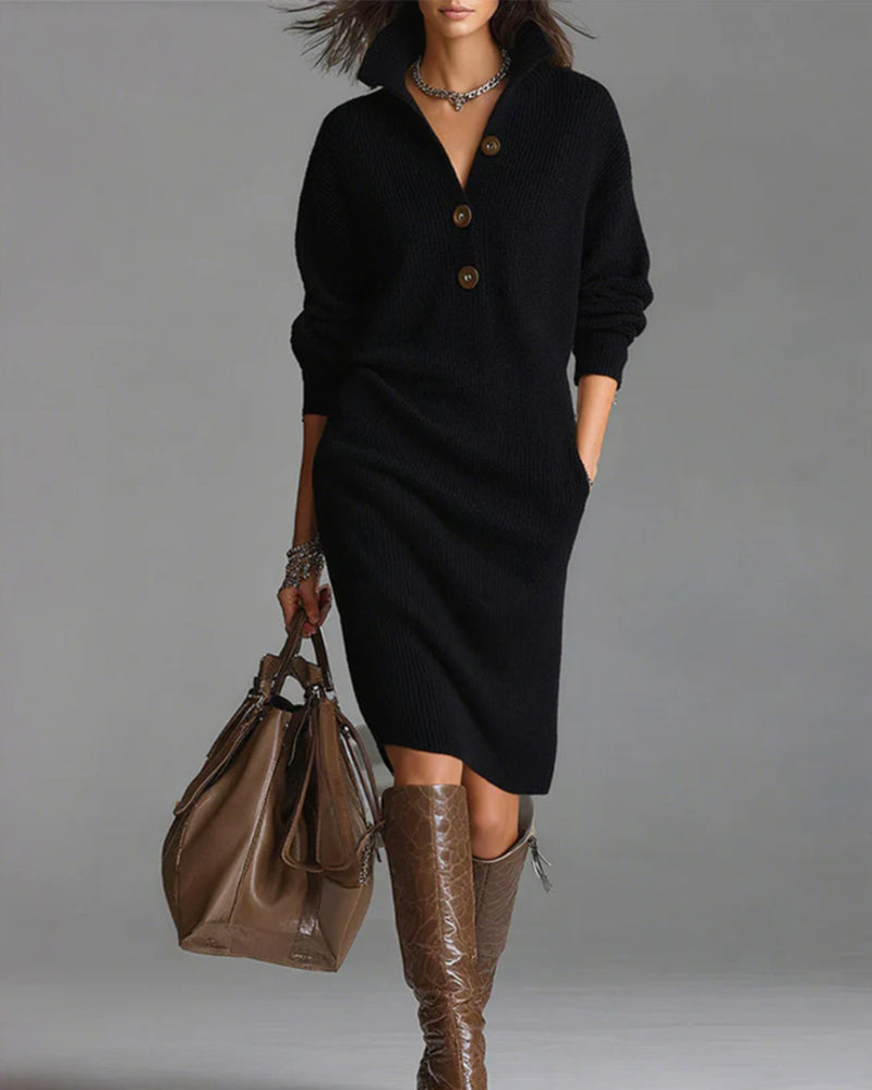 Truijurk casual effen kleur herfst en winter
