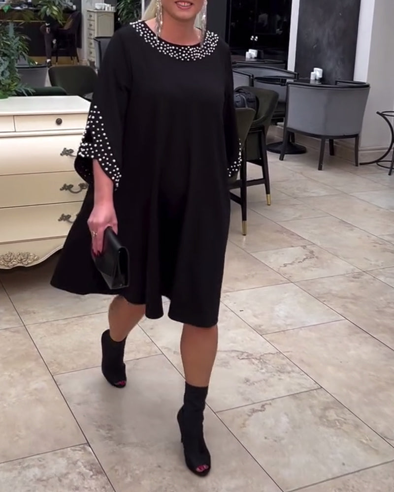 Jurk mode kralen los plus size