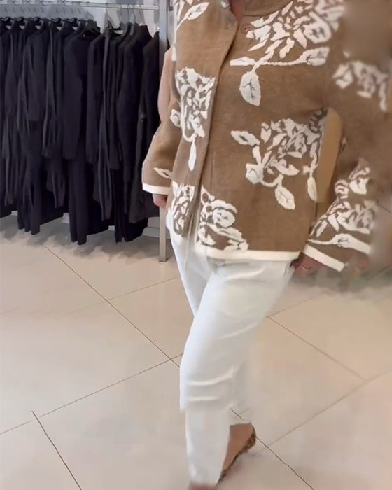 Cardigan Mode Coltrui Jacquard