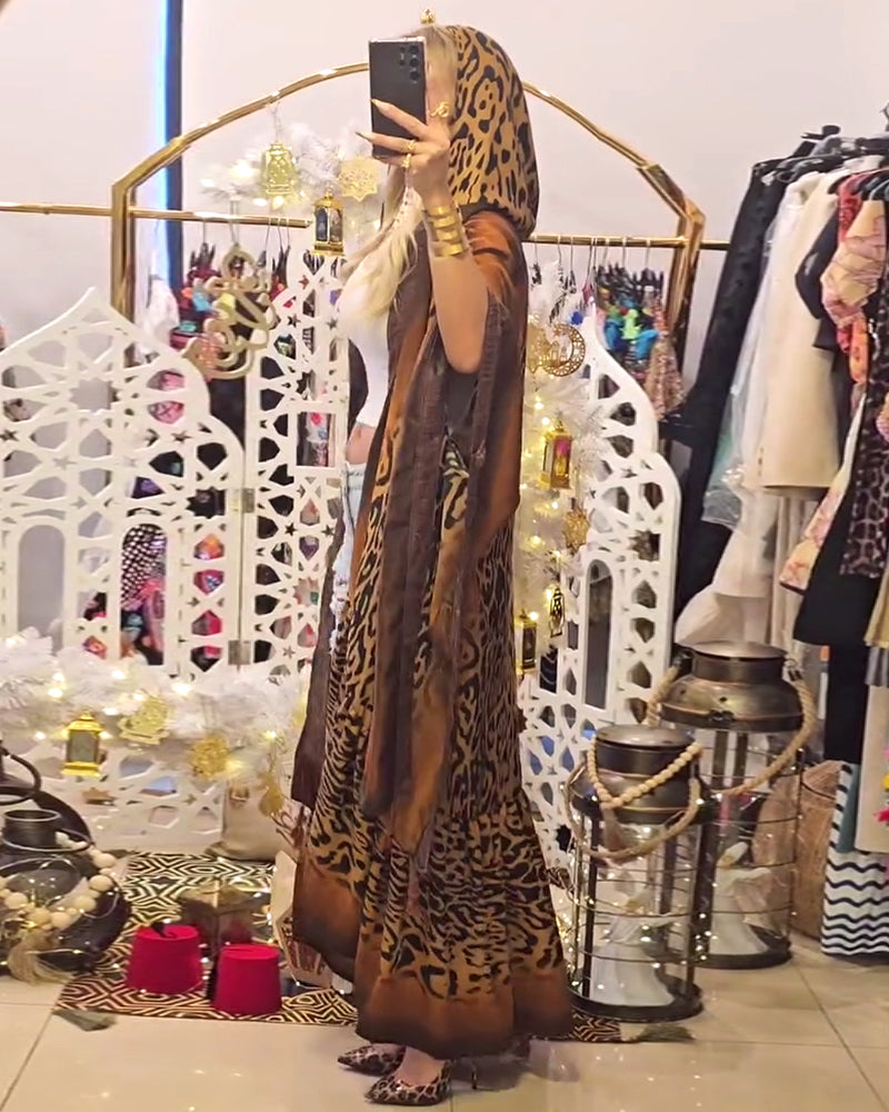 Jas Batwingmouw Luipaardprint