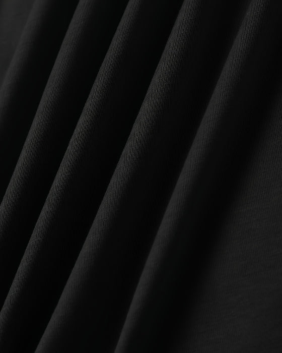 Jurk V-Hals Draagband Split Gedrukt