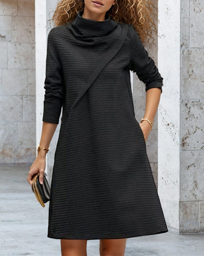 Couture jurk met hoge zak