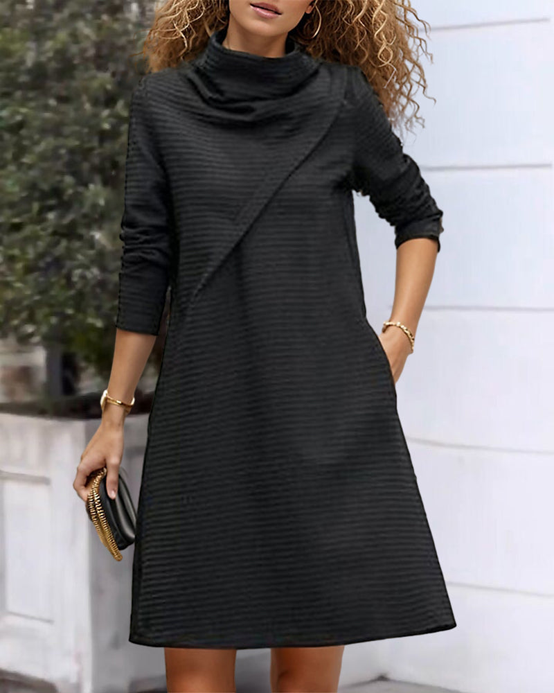 Couture jurk met hoge zak