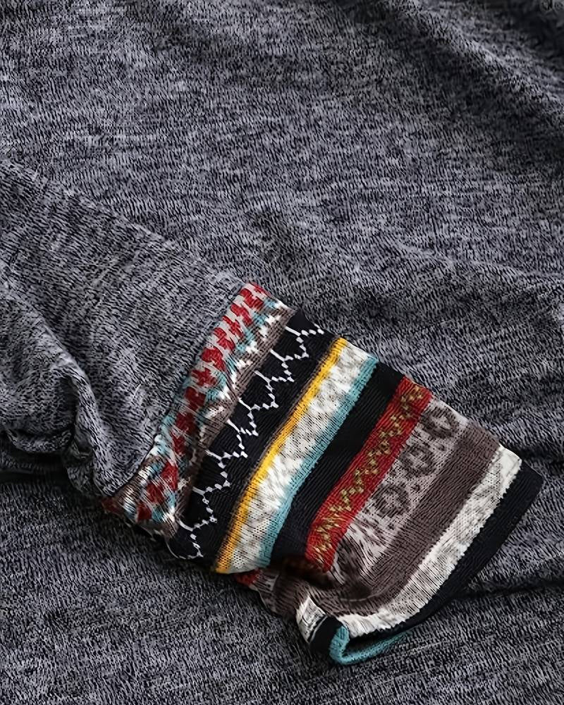Contrasterende kleur casual hoodie