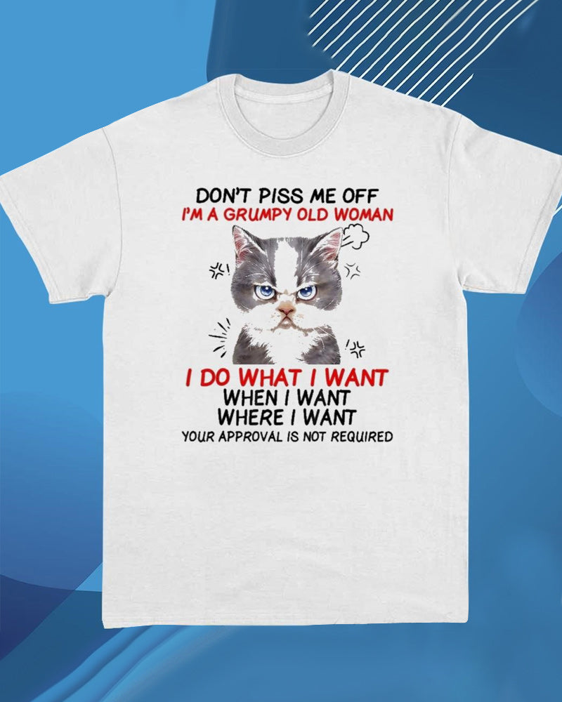 Casual t-shirt met kattenletterprint