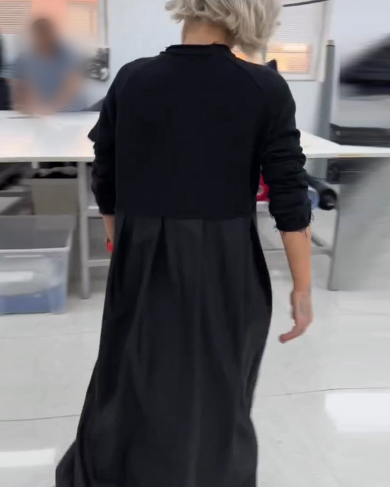 Maxi-effen vrijetijdsjurk