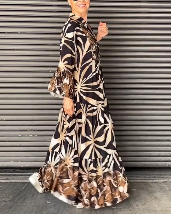 Losse Gedrukte Vakantie Jurk