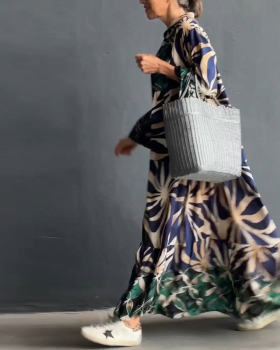 Losse Gedrukte Vakantie Jurk