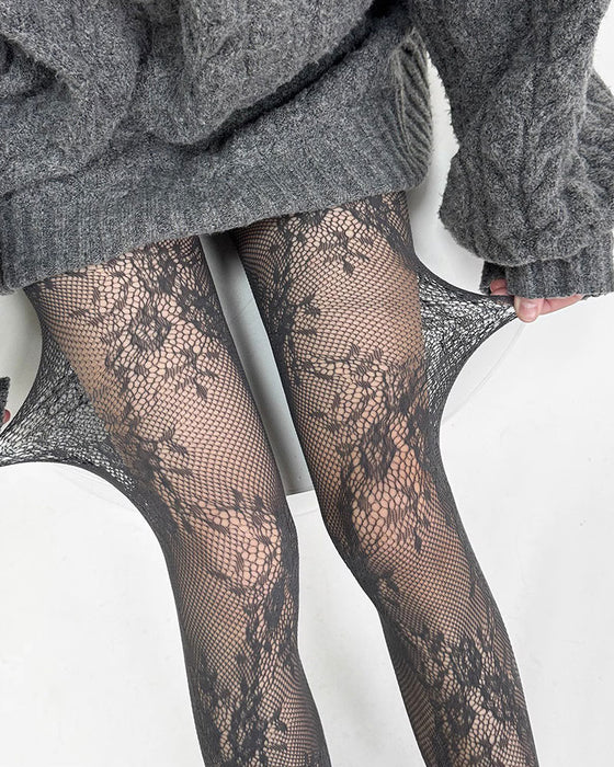 Nieuwe Sexy Bloemen Slimme Kousen