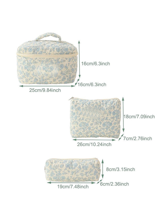 Tredelt cosmetische veskesett