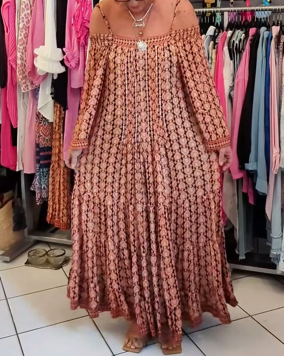 Bohemian Stijl Losse Jurk Met Bandjes