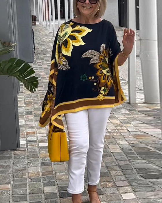 Losse Casual Blouse Met Print