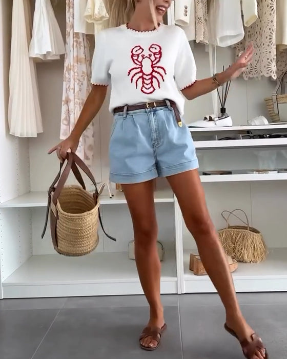 Sweater met Print in Streetstyle