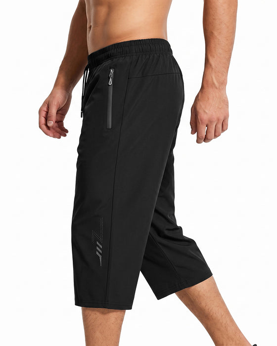 Broek Elastische Taille Zak Rits Trekkoord