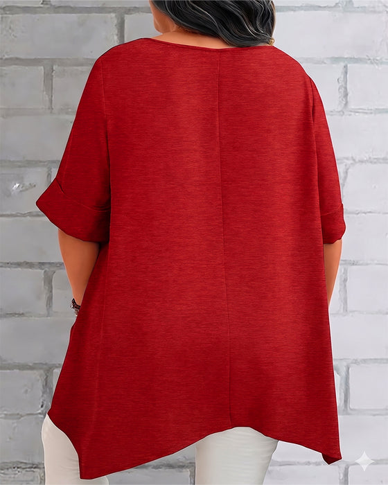 T-Shirt Loose Zijzak