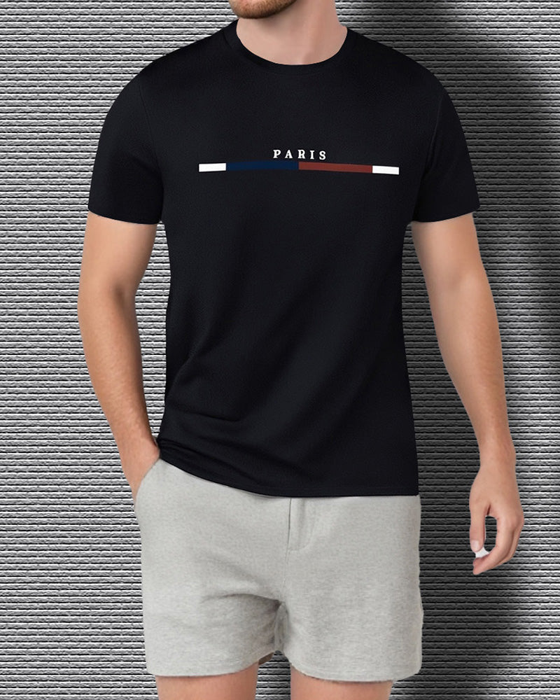 T-Shirt Snel Droog Ronde Hals Korte Mouw