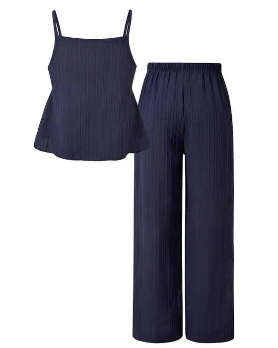 Casual Set Effen Kleur Tweedelig